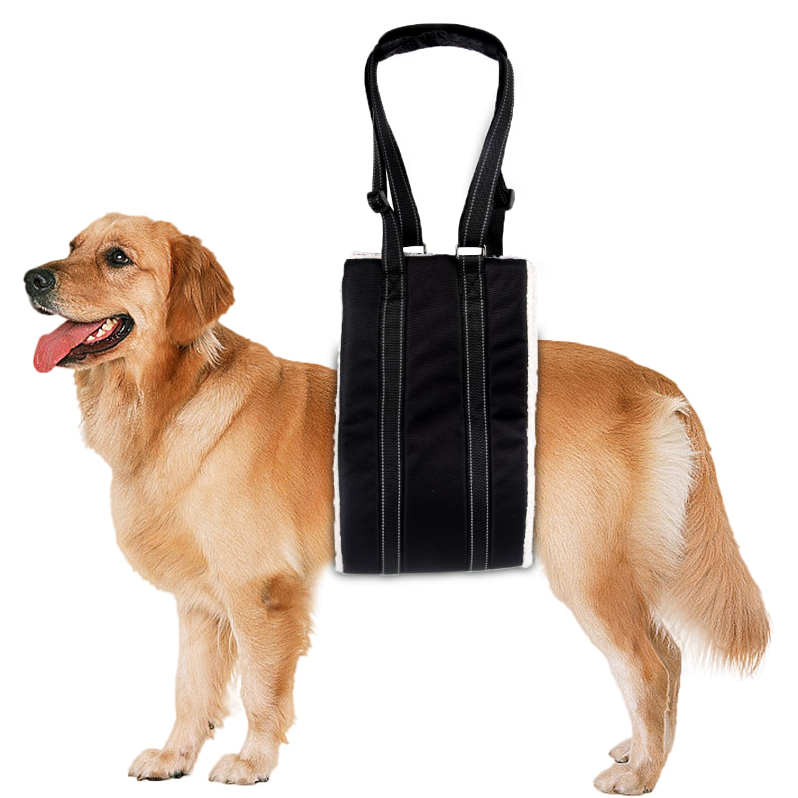 Adjustable Dog Lift Harness Dog Sling Portable Dog Sling for Back Legs Dog Lift Harness for Large Dogs Soft Lift Support and Rehab Harness for Senior,Injured,Disabled Dogs After ACL Surgery (XL)