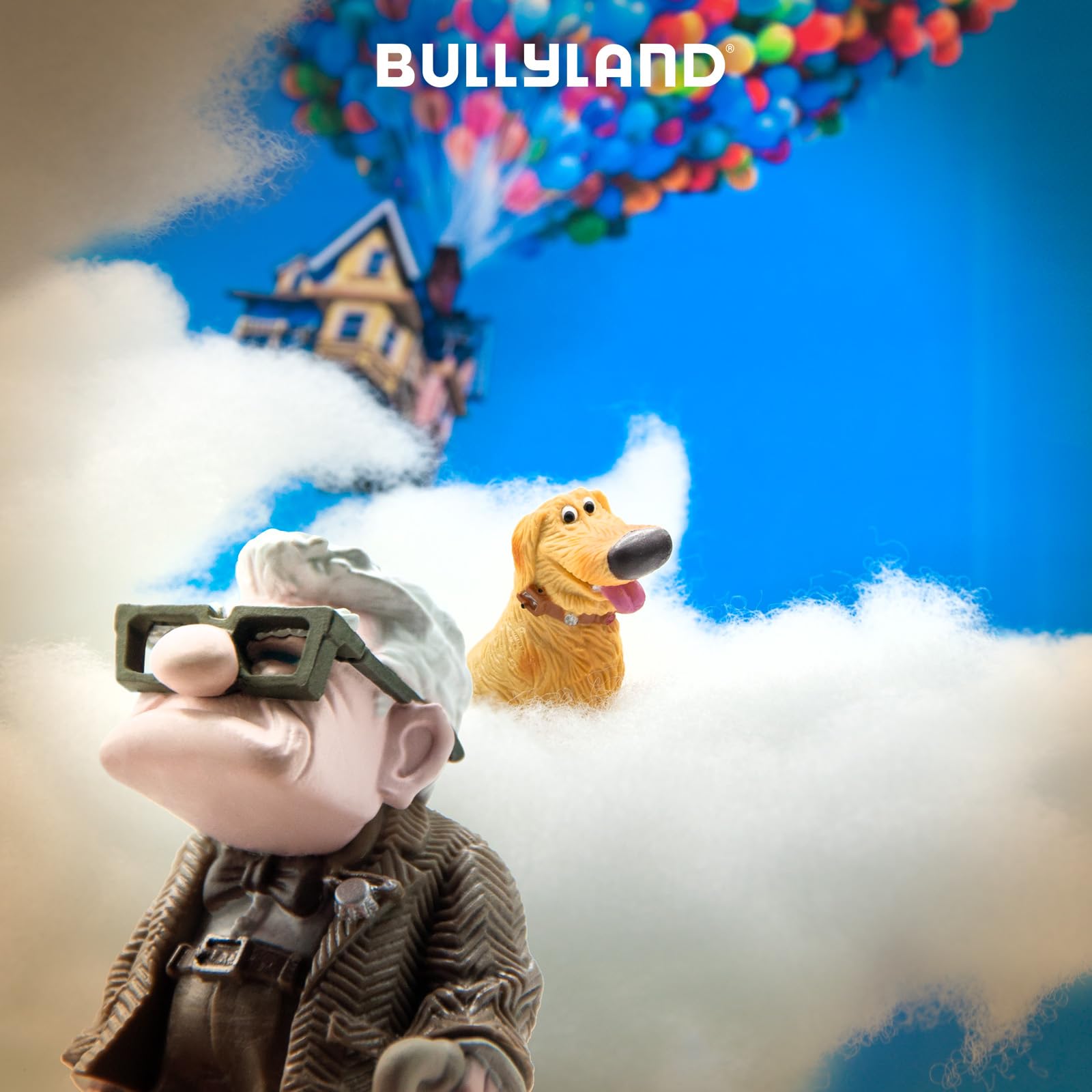 Bullyland 12731 Figurka do Zabawy Pies Dug z Disney Pixar Above, ok. 3,5 cm, Wierna Szczegółom, Nie Zawiera PVC, Optymalna jako Figurka na Tort i Drobny Prezent dla Dzieci od 3 Roku Życia