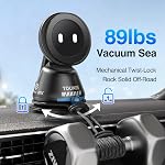 tounee Car Phone Holder for MagSafe [89LBS Strongest Suction & 3600gf Magnetic] 360° Adjustable Car Phone Mount, Dashboard Phone Holders for iPhone 17-12 Pro Max Air Plus (Black)