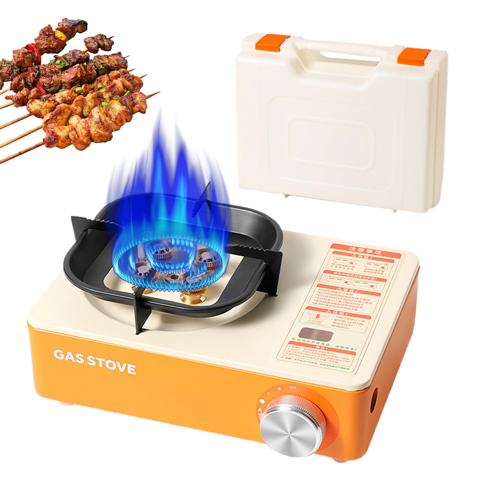 Kit De Cocina Camping Set de Utensilios de Cocina Ajustables | Estufa Camping Portátil Para Parrilla, Tailgating, Barbacoa, Viaje En Autocaravana, Viaje, Pícnic, Senderismo Y Montañismo