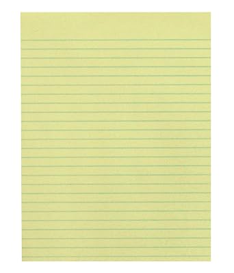 School Smart Composition Paper, No Margin, 8-1/2 x 11 Inches, Yellow, 500 Sheets