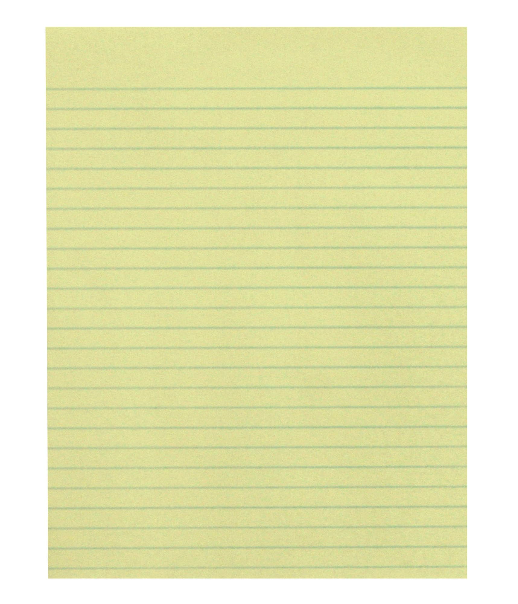 School Smart Composition Paper, No Margin, 8-1/2 x 11 Inches, Yellow, 500 Sheets
