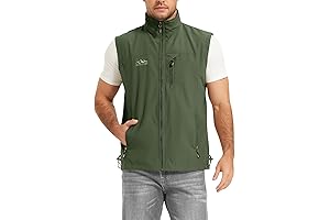 Men's Lightweight Outdoor Vest for Casual Work, Fishing, Photography, and Travel with Practical Pockets