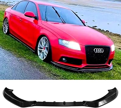 For Auto Perfectionists UK Front Splitter Spoiler Lip Aero Compatible With Audi A4 S4 S Line B8 2008-2012