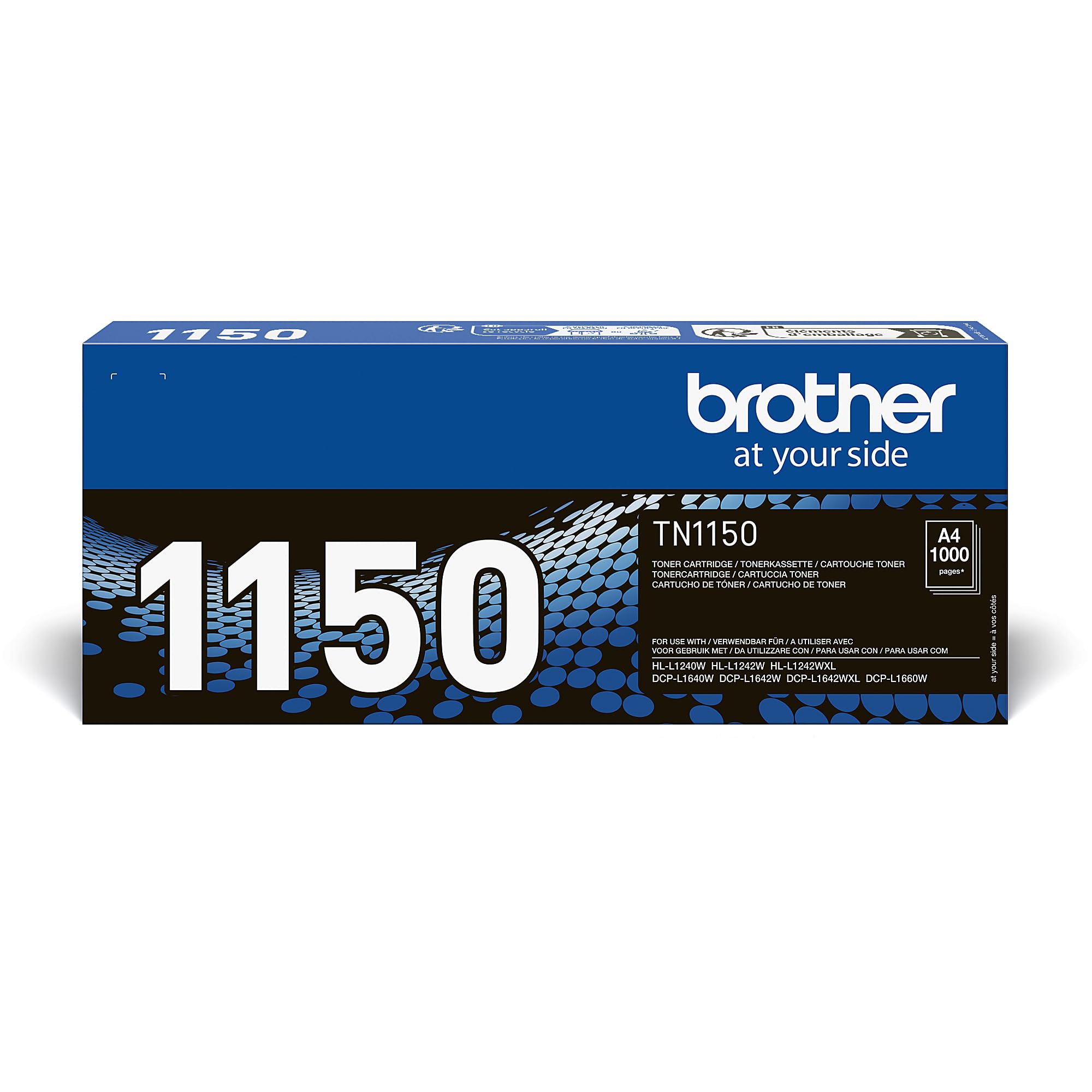 Brother TN1150 | Toner originale | Colore Nero | fino a 1000 pagine | per stampanti HLL1240W / DCPL1640W / DCPL1660W