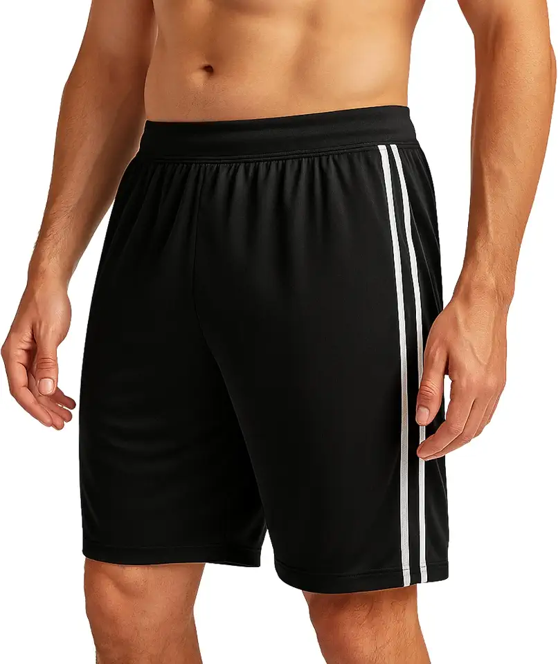 Short Masculino Fitness Academia Secagem Rápida Leve Confortável Bermuda Esportiva para Treino Corrida com Elástico e Cordão Ajustável