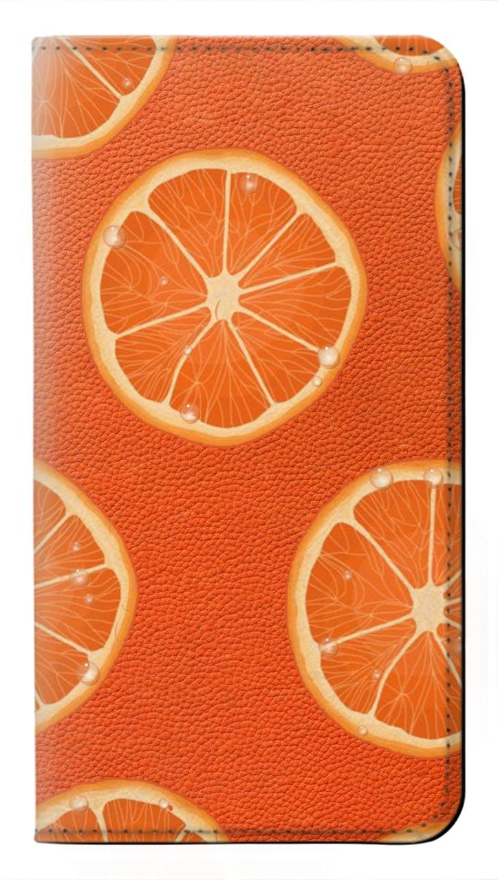 Housse cuir pour Samsung Galaxy A56 étui flip anti-rayures orange - 5