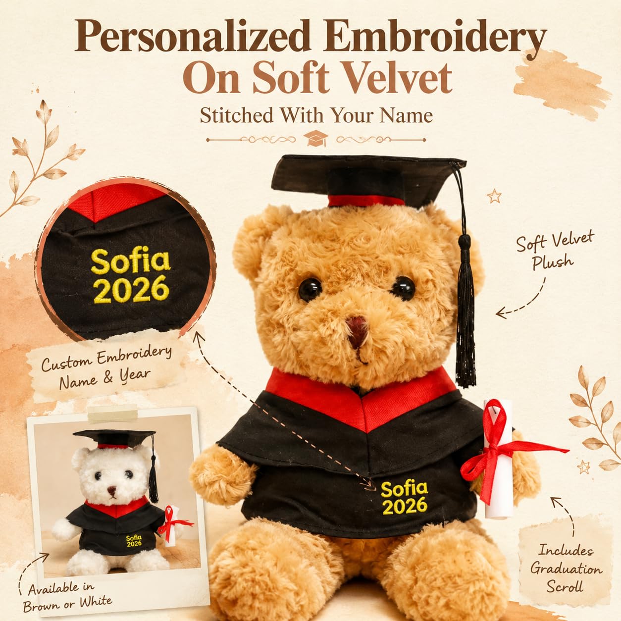 Personalised Photo Bunny Teddy Bear - Image 2