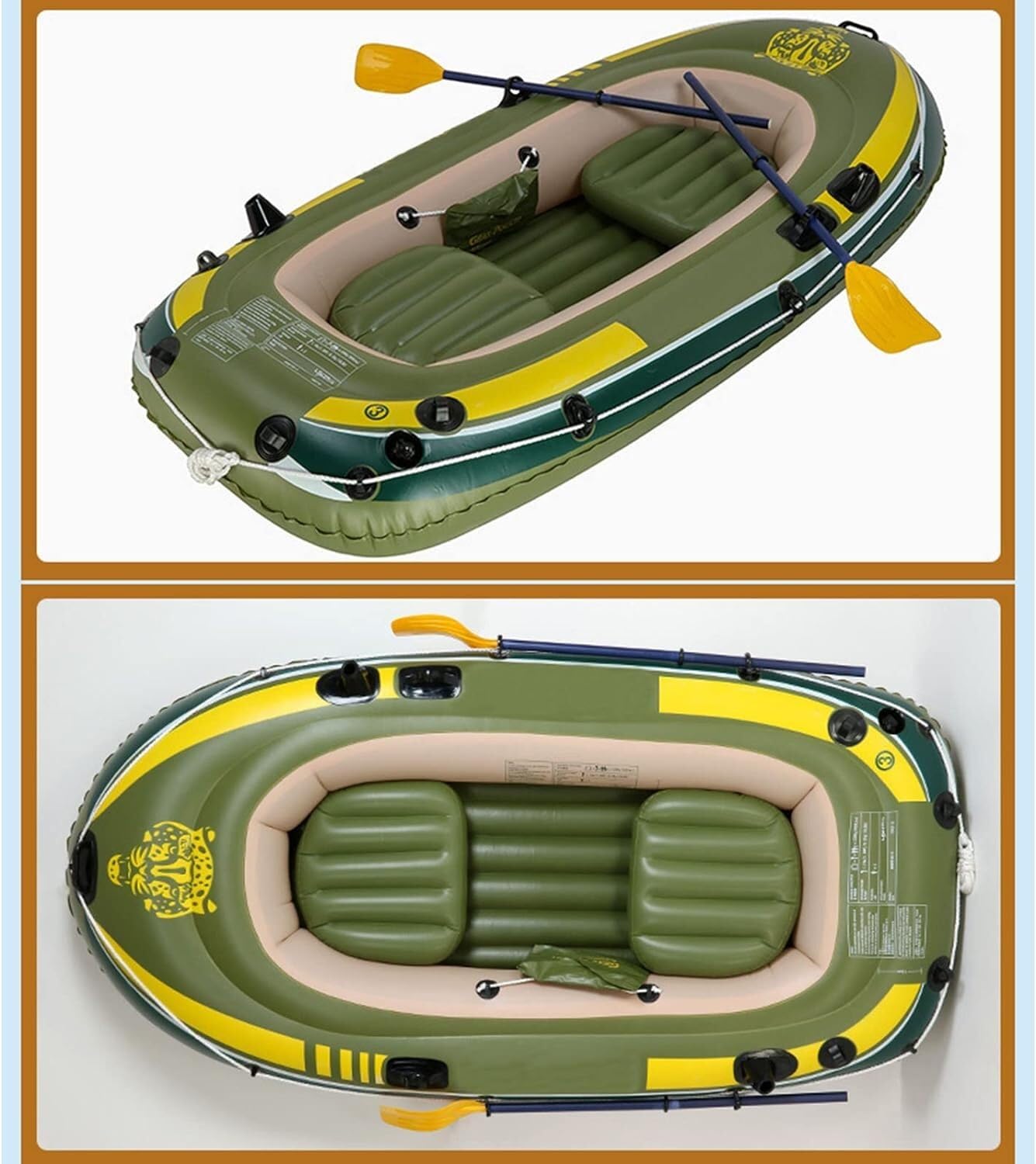 INUUXLG Inflatable Boat Kayak Thickened Inflatable Boat FivePerson Hovercraft Rush Boat Fishing Boat Fishing Boat Water Sports