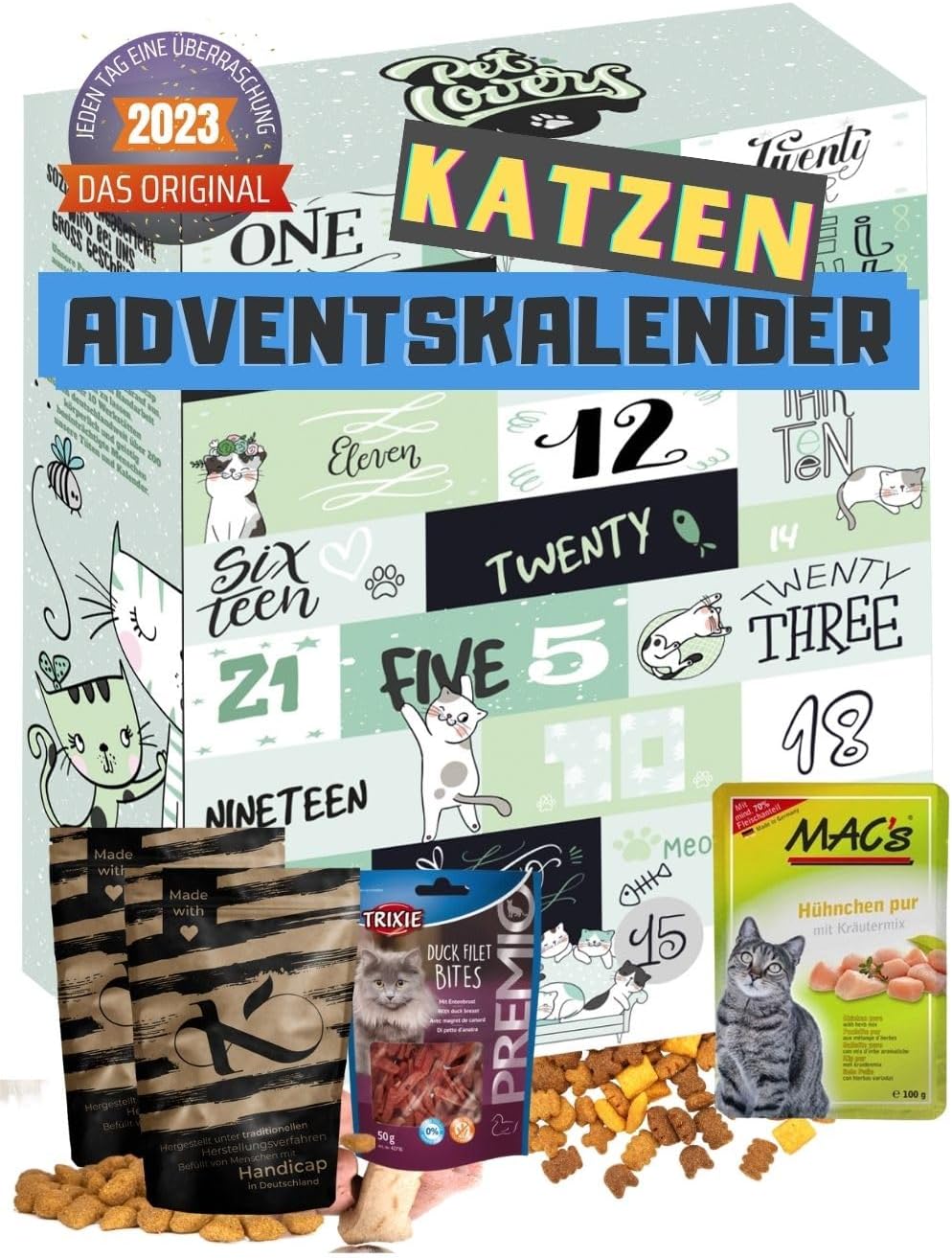 Katzen Spielzeug Adventskalender 2025 - 24 Weihnachts Überraschungen Für Deine Katze