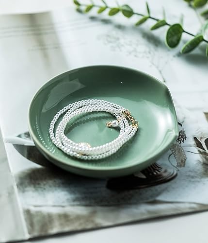 Vista 6 de LYEOBOH Spoon Rest for Stove Top, Spoon Holder Large Ceramic Spoon Rest for Kitchen Counter, 5 Inches Cooking Spoon Rest for Spoon, Ladle, Spatula