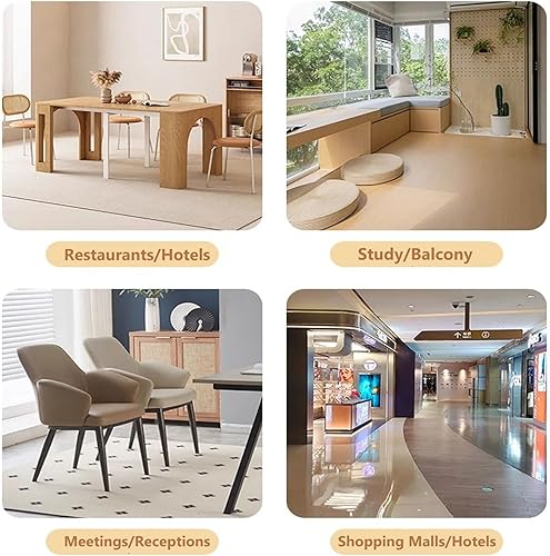 Miniatura 7 de Juego de sillas de mesa de comedor, sillas de piel sintética, sillas de sala de estar con respaldo curvado y protección de tapa de pie para comedor,