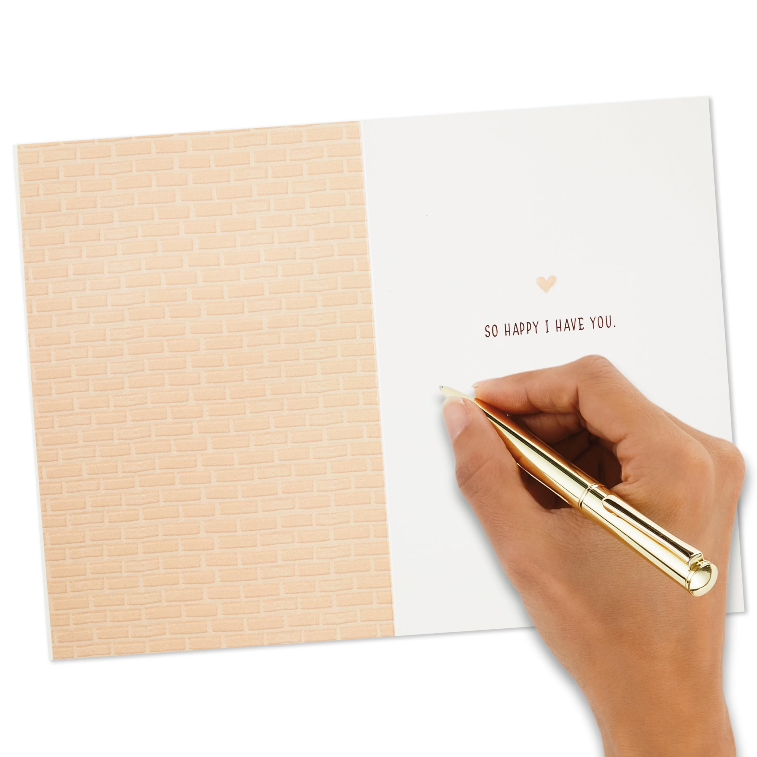 Hallmark Signature Love Card (So Happy I Have You, Coffee) for Birthday, Anniversary, Valentine's Day