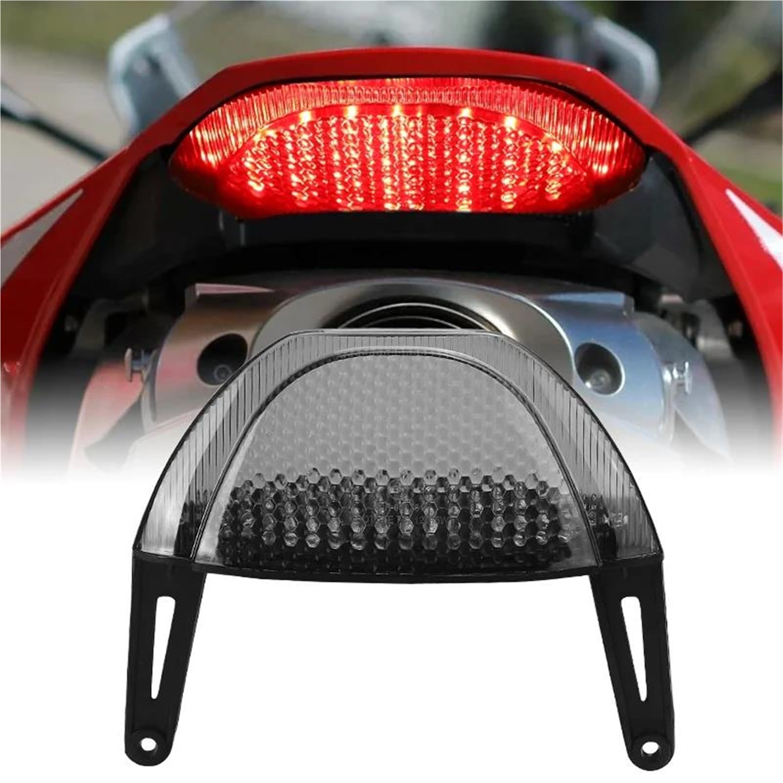 Feu arrière intégré moto clignotant et stop led haute visibilité CBR600RR