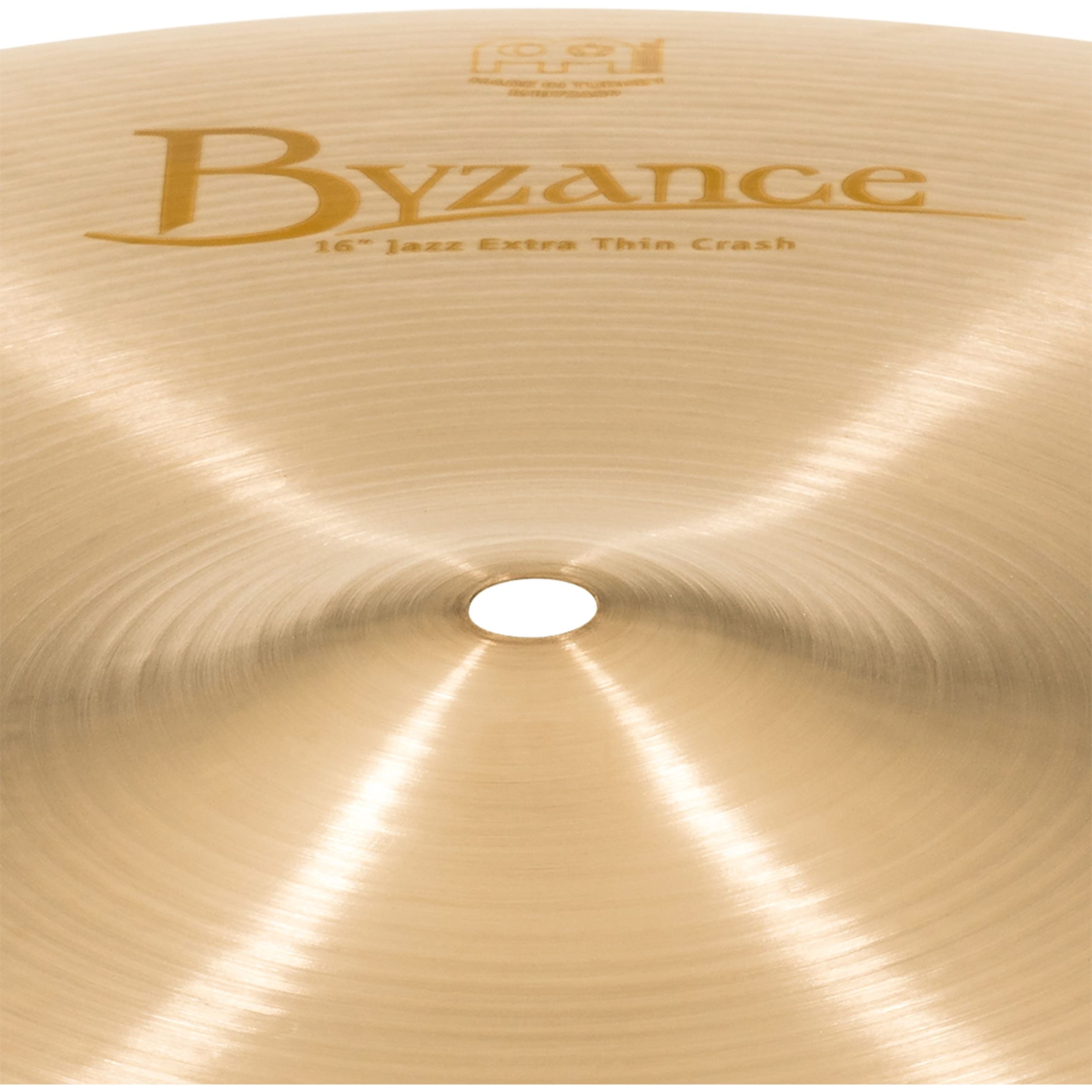 Meinl Cymbals Byzance Jazz Cymbale Crash Extra Thin 16 pouces (40,64cm) pour Batterie – B20 Bronze, Finition Traditionnelle (B16JETC)
