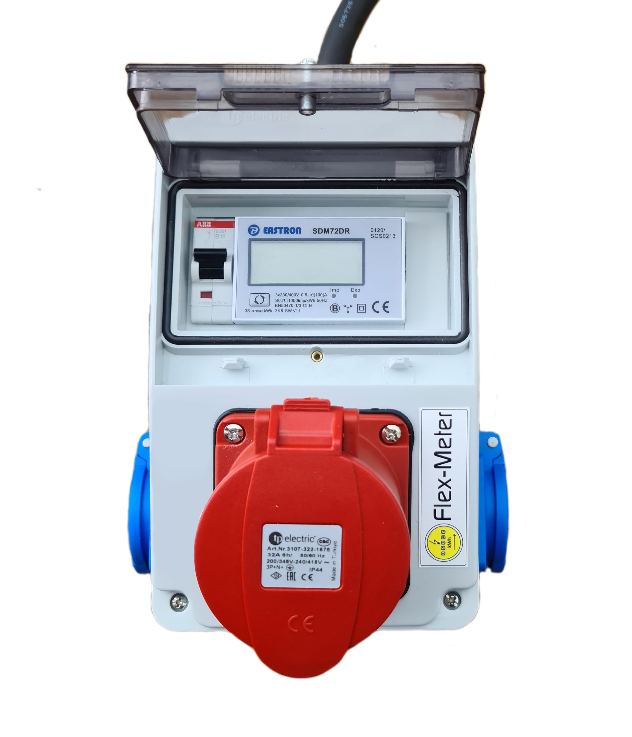 Mobiler Stromzähler CEE 400V/32A geeicht MID
