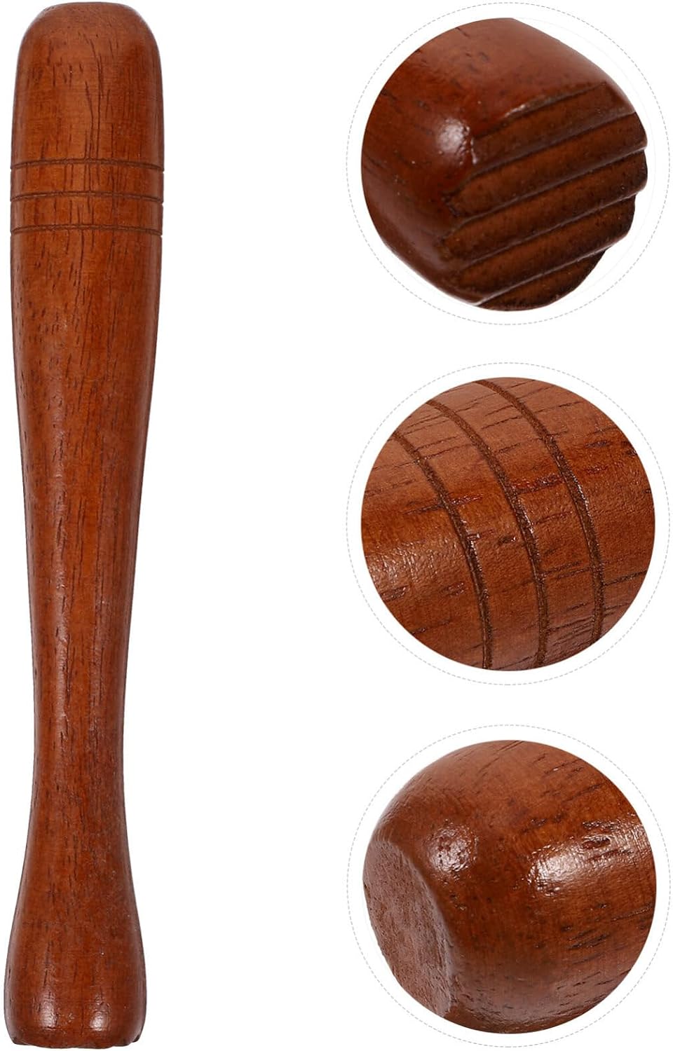 Kichvoe Bamboo Muddler for Cocktails 7.67 inch Long Handle Pressing Rod for Mojitos Fruit Juicing Ice Crushing and Drink Mixing Portable Kitchen Tool for Home Bars and Commercial Use