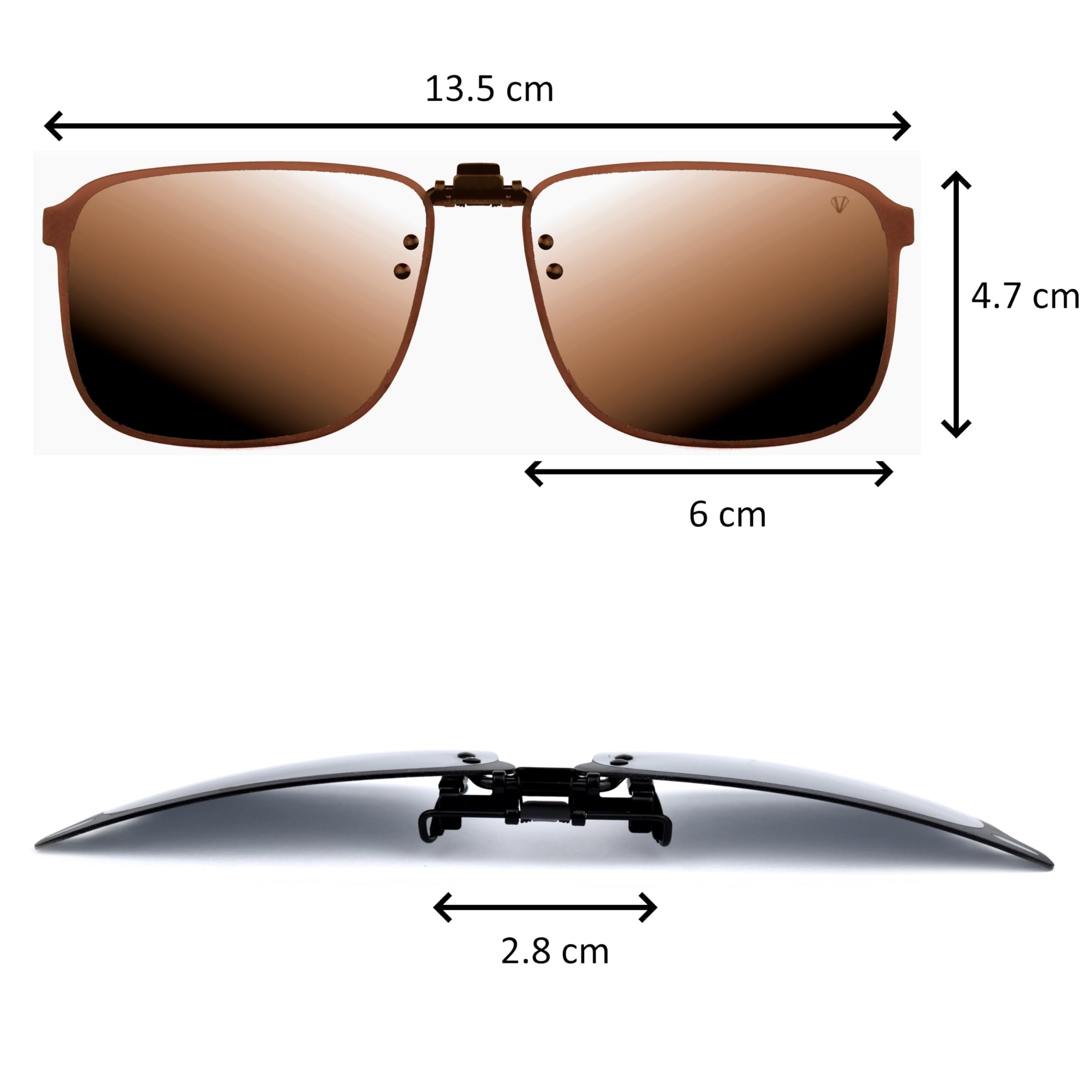 Clip Polaryzowane okulary przeciwsłoneczne, wysuwane i ultralekkie, okulary przeciwsłoneczne, klips przeciwsłoneczny, dla mężczyzn, kobiet, 100% anty-UV, certyfikat CE