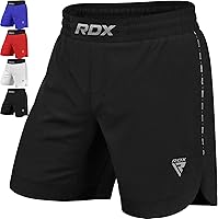 Vista 1 de RDX - Shorts de MMA para entrenamiento y kickboxing, lucha, artes marciales, lucha en jaula, muay thai, BJJ, boxeo, grappling