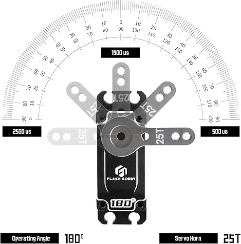 Miniatura 4 de Servo sin núcleo de 1323lbs 84 V de alto torque Servo engranaje helicoidal completo de metal con IP67 impermeable y soporte magnético Sanwa SSR NB4
