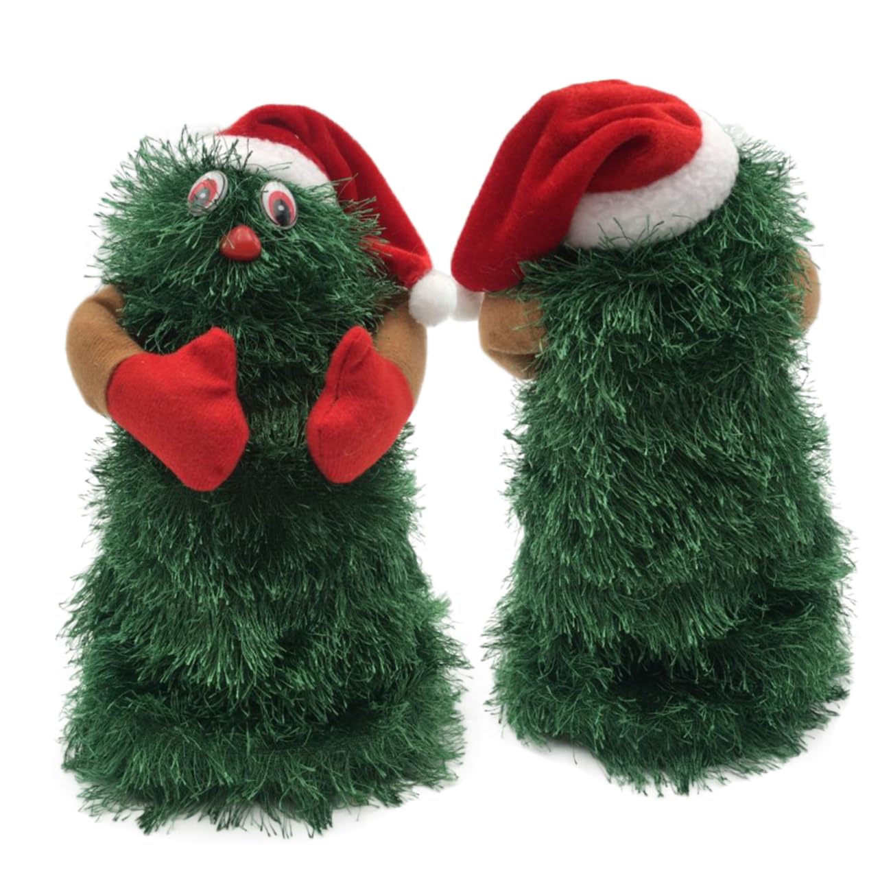 Toyvian Juguete Navideño Papá Noel Adornos Navideños Estatuilla Navideña Árbol De Baile Navideño Muñeca Eléctrica para Girar