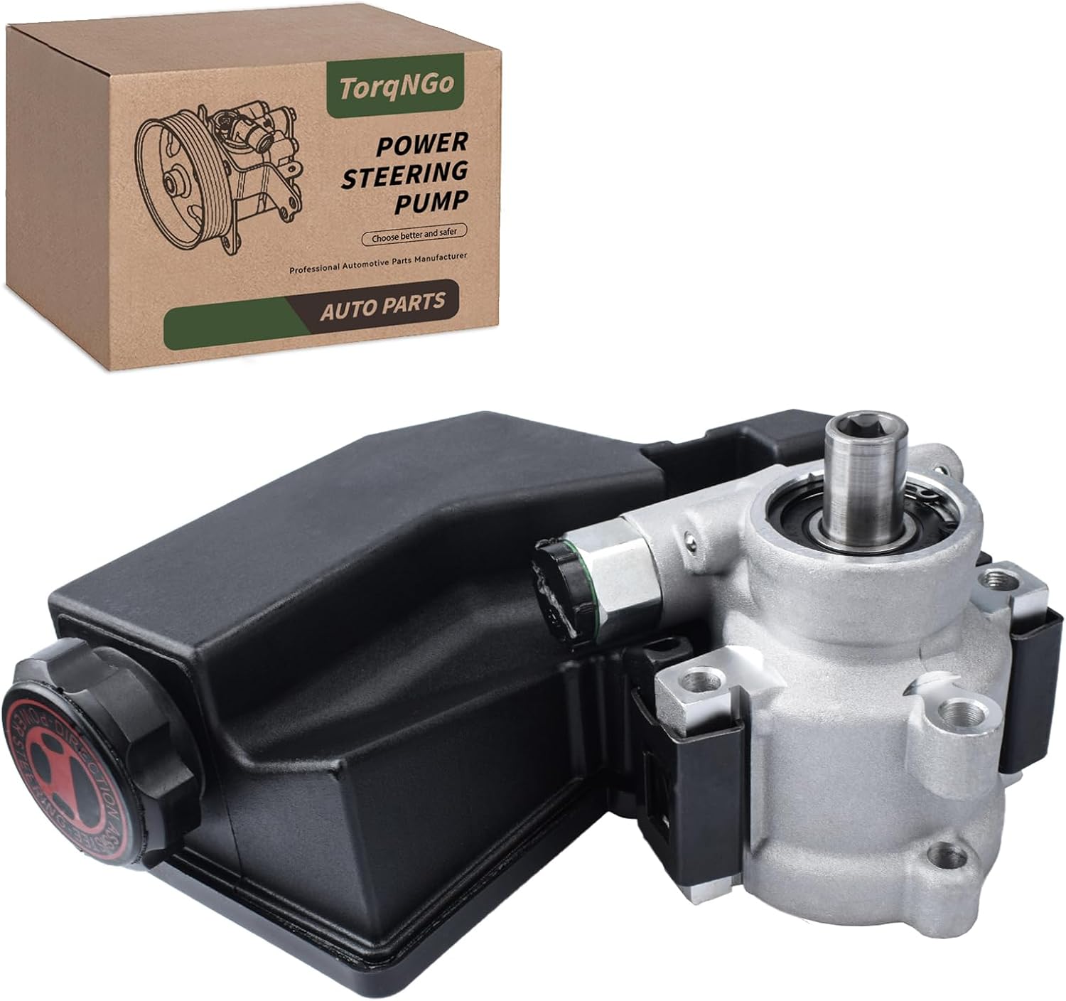 20-62608 Power Steering Pump with Reservoir Fit For 2004-2006 Ram 1500 V10 8.3L Pickup, for 2001-2004 Grand Cherokee V8 4.7L, for 2003-2006 Viper 8.3L Power Assist Pump OE# 73329105 52089300AA