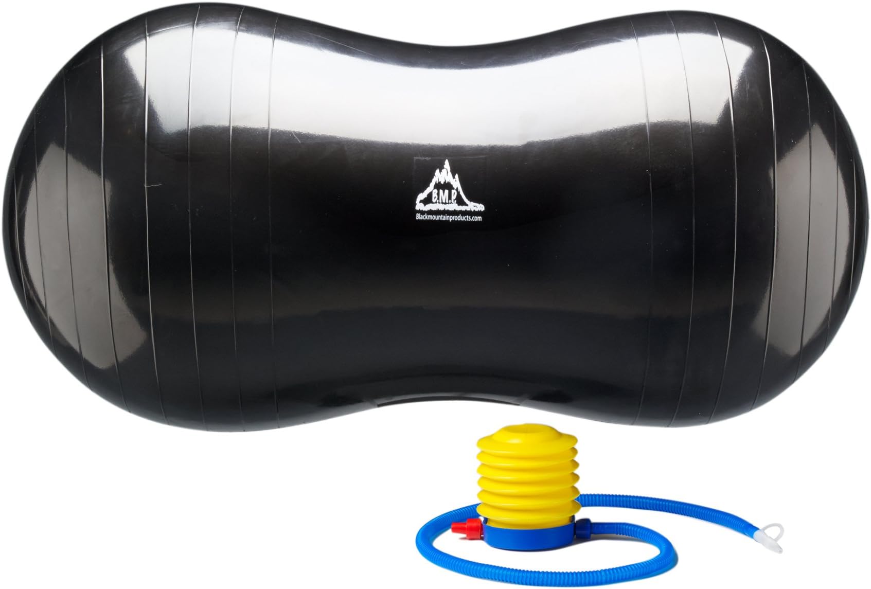 Black Mountain Products Peanut Stability Ball with 1000 lb Static Weight Capacity Pump