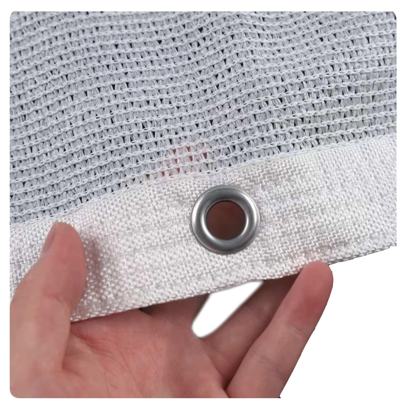 40% White Shade Cloth for Garden Greenhouse, UV Resistant Sun Protection with Reinforced Grommets 10x10ft 12x12ft 20x20ft, Heavy Duty Plant Cover for