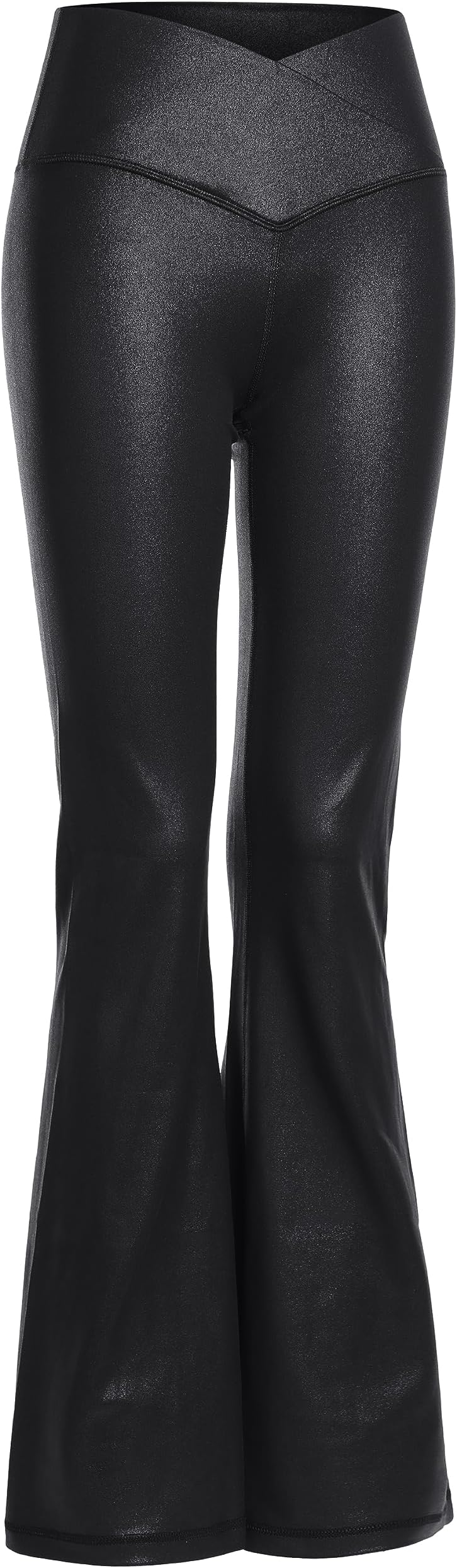 CRZ YOGAWomen's Butterluxe Crossover Flared Leggings - 31'' High Waist Bootleg Yoga Pants Stretch Bootcut Workout Trousers