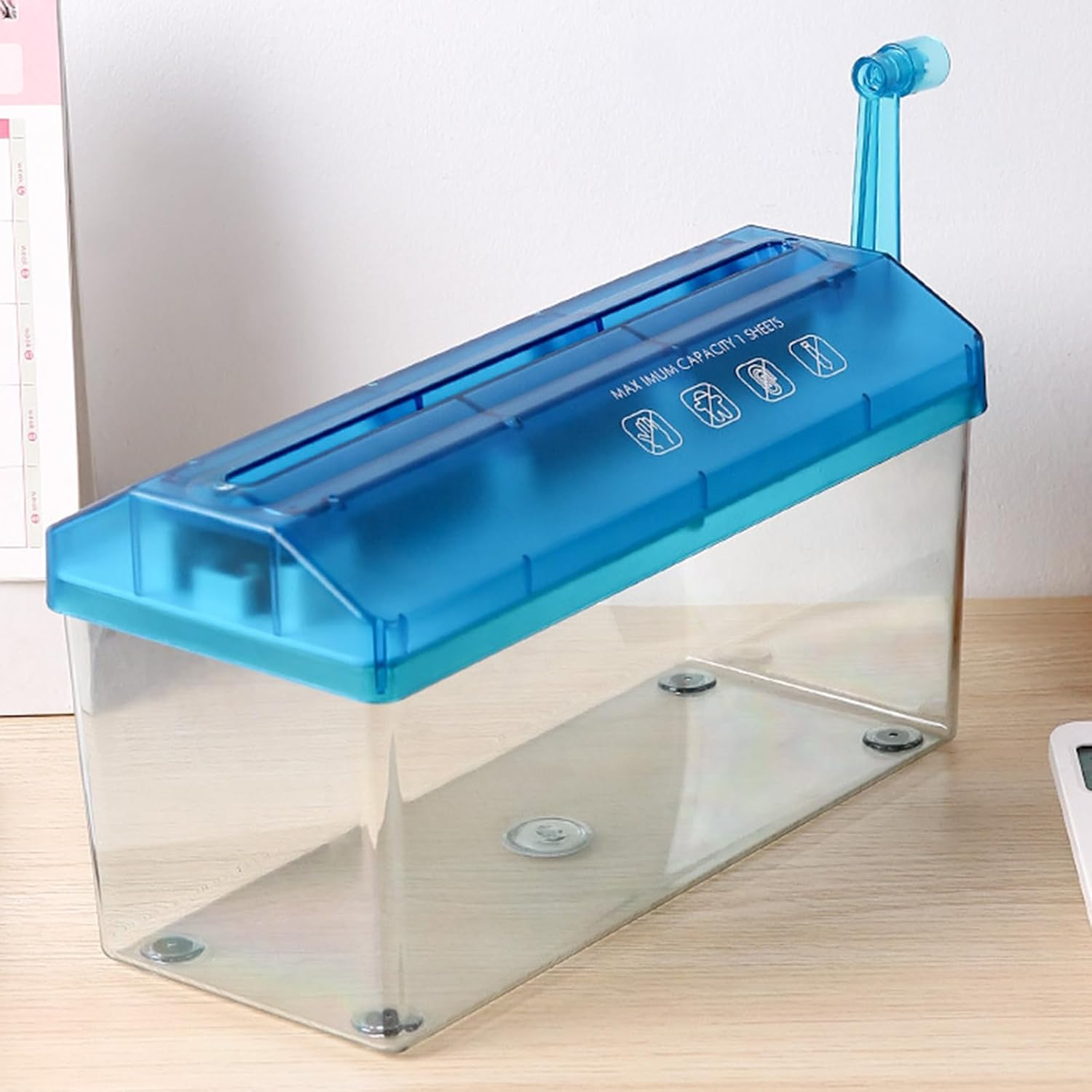 Portable Manual Paper Shredders Small Handheld Paper Shredding Machine for Home Office School Home Desktop Stationery