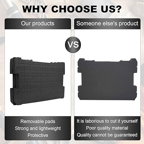 Miniatura 7 de Organizador de herramientas Inserto de espuma DWST88801 se adapta a DEWALT Tool Box packout insertos de espuma DWST17808, DWST17807, DWST17805 (2