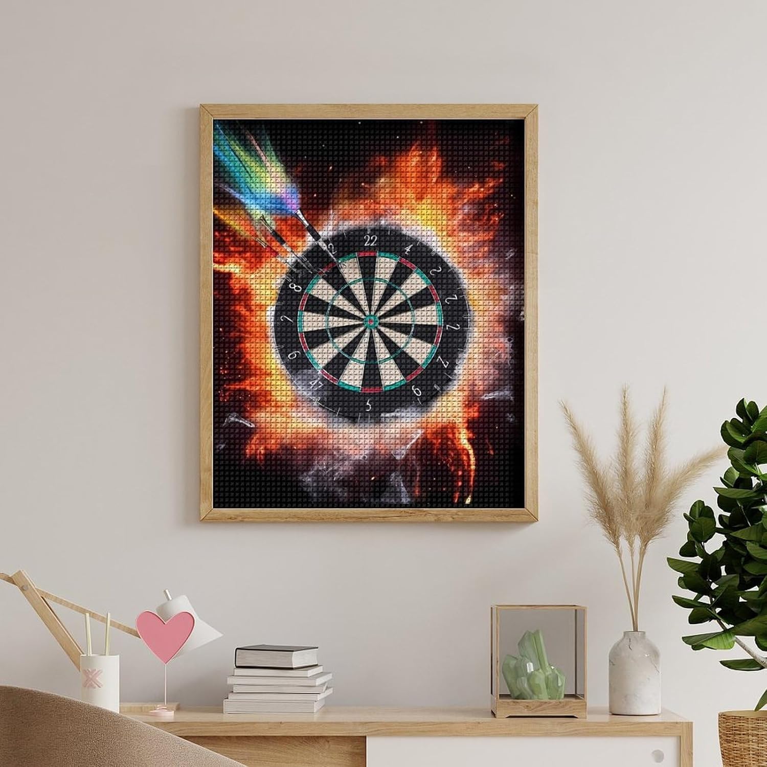 Dart Board Diamond Art Kits for Adults Diamond Art Diamond Painting DIY 5D Diamond Painting Kit Diamond Painting Kits for Adults Gem Art Square Diamond Art Full Drill 16"x20"