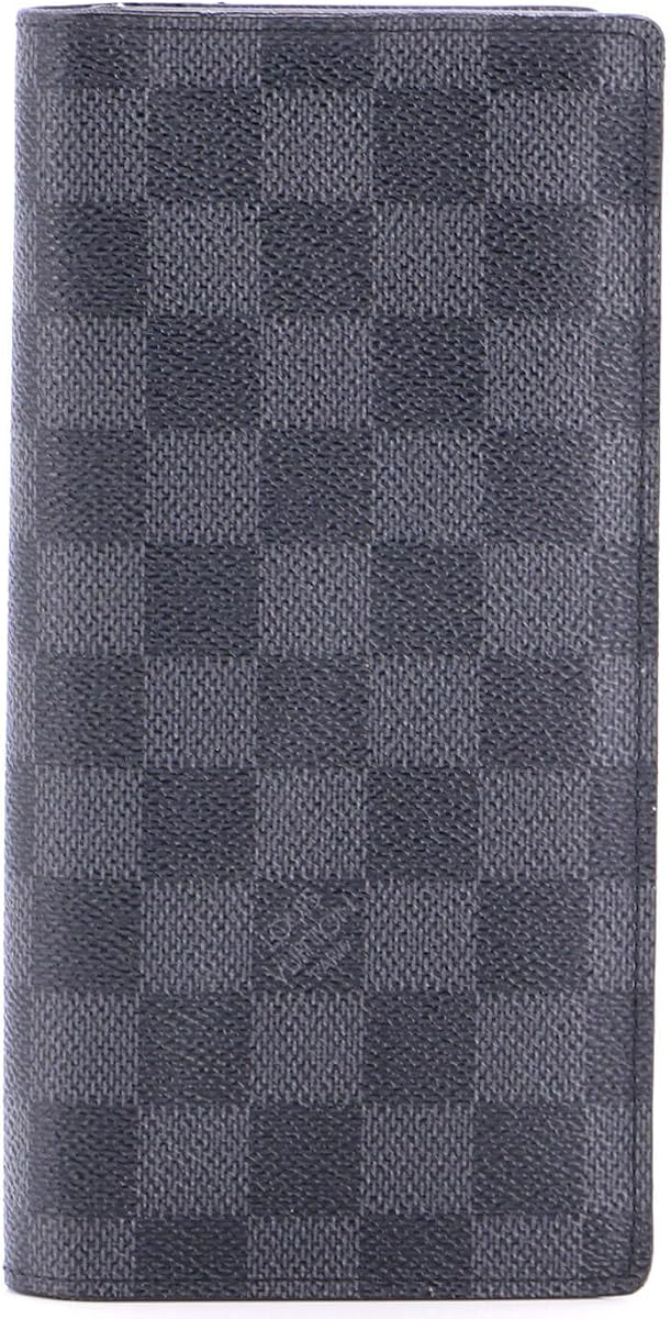 Louis Vuitton, Cartera Brazza Pre-Loved Damier Grafito, Negro