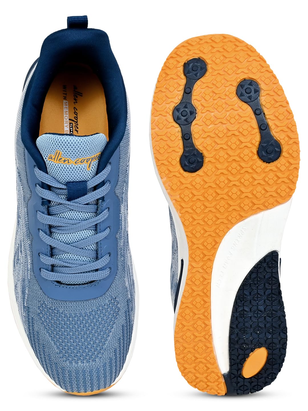 Allen Cooper Training,Walking,Cricket,Gym,Sports Comfortable Running Shoes for Men(851|Grey|Navy Size-6,7,8,9,10) 5 718dbXRwZIL. SL1440