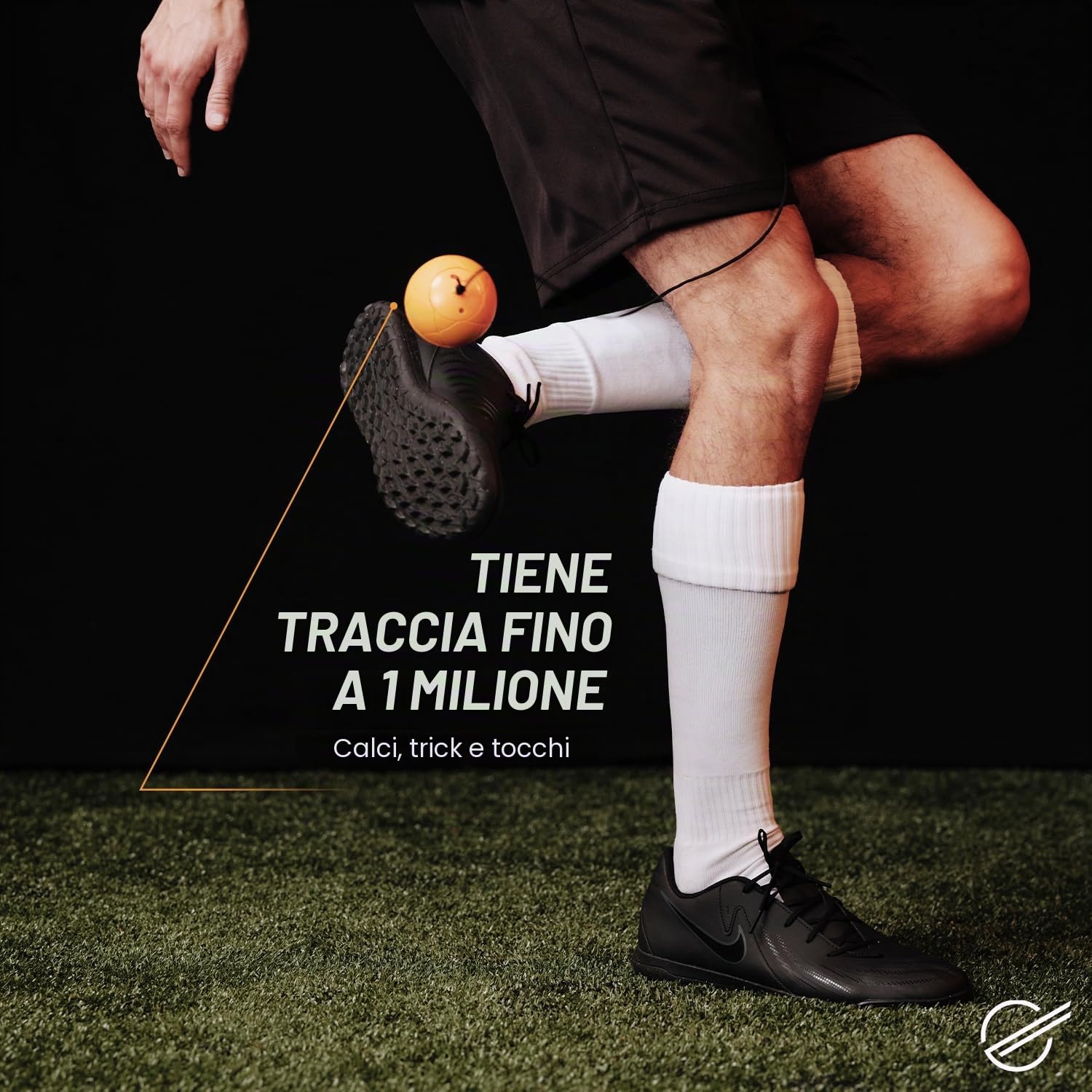 Smart Ball 1002 Kick Tracker Keepie Uppie Counter, Arancione, Piccolo