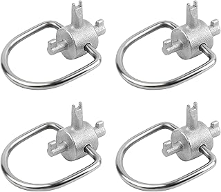HVAC Locking Cap Keys (4-Pack) – Multi-Function Triple Key Tool for R22 & R410A Refrigerants, Tamper-Resistant, Universal Valve Core Removal for HVAC Systems and Equipment Service