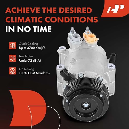 Miniatura 7 de A-Premium Compresor de AC con embrague compatible con Ford Escape 2013-2019, Transit Connect 2014-2016, 1.5L 1.6L 2.0L