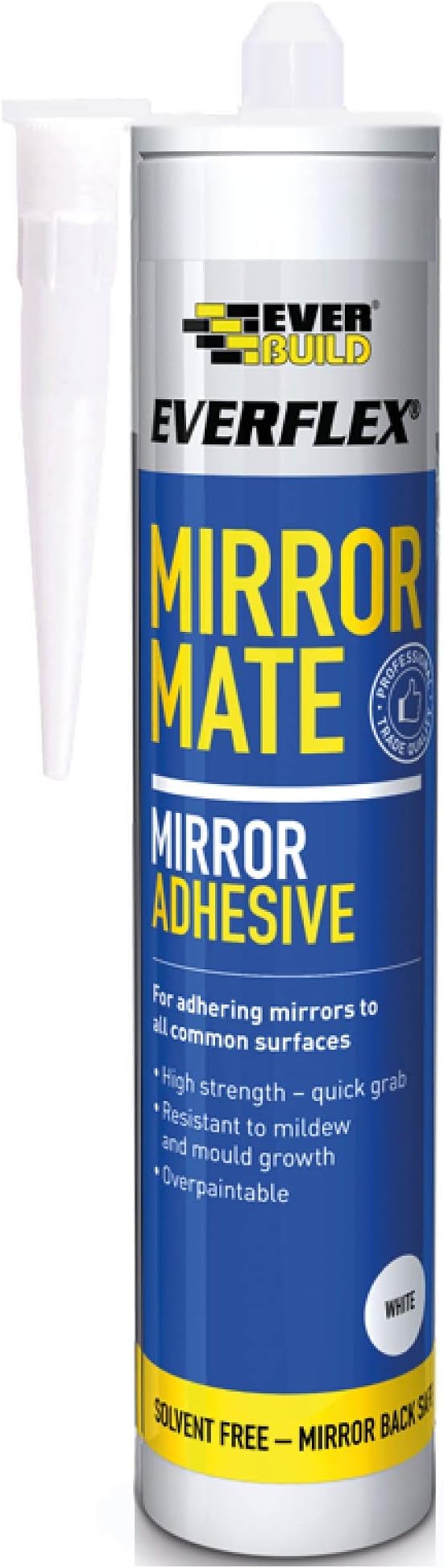 Everbuild Everflex Mirror Mate Mirror Adhesive, White, 290 ml