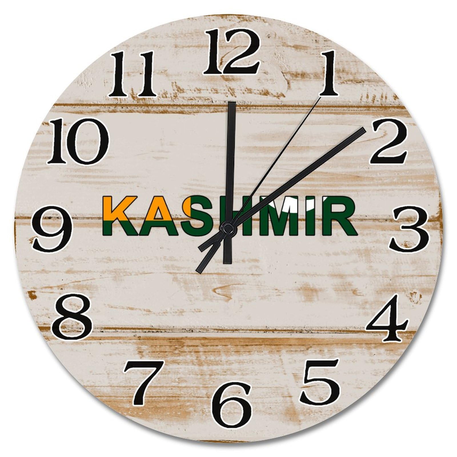 Horloge murale Cachemire vintage pour salon chaleureux et bureau silencieux