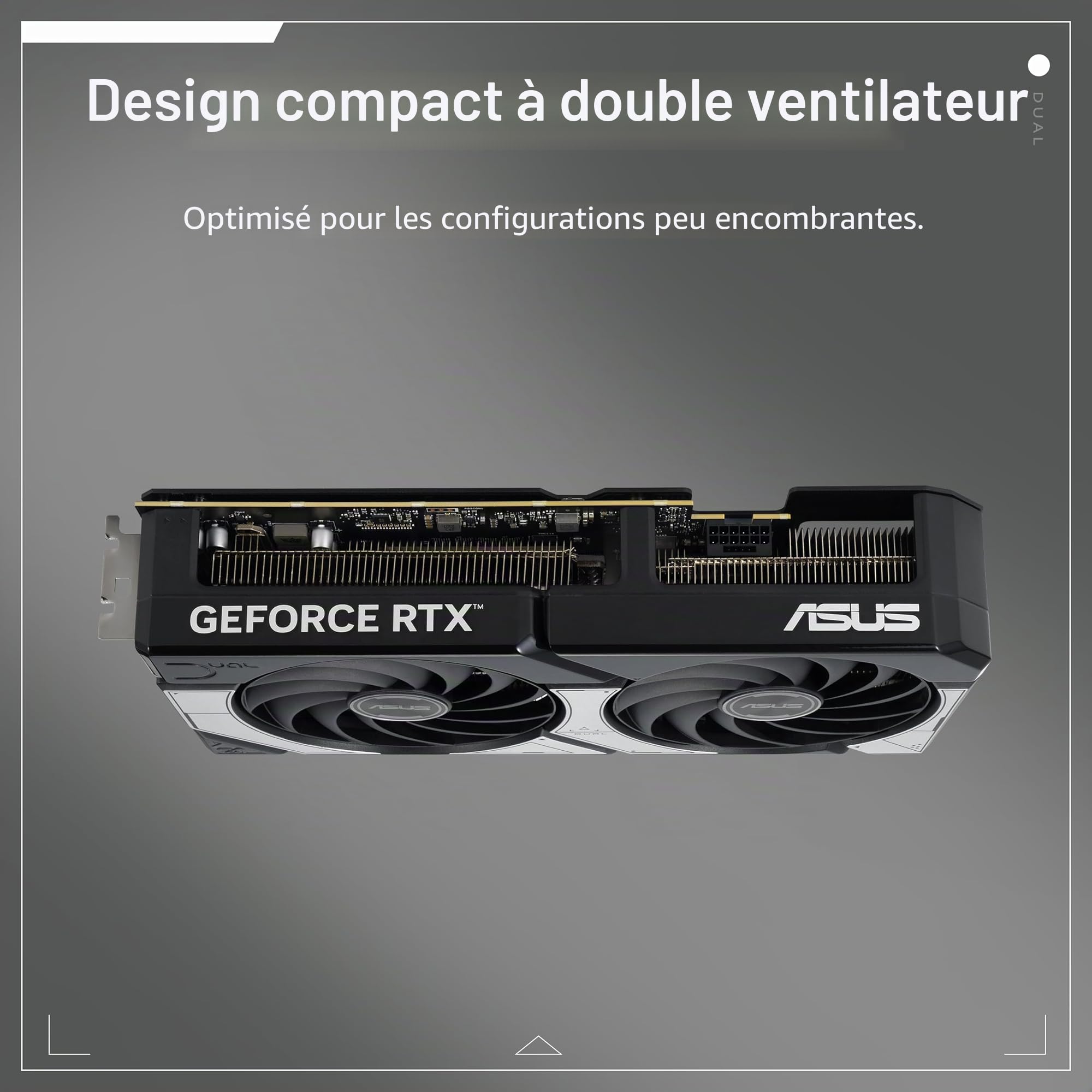 ASUS Dual GeForce RTX 5070 OC 12GB GDDR7 Carte Graphique Gaming PCIe 5.0 2572MHz Boost DLSS 4 HDMI 2.1b DisplayPort 2.1b