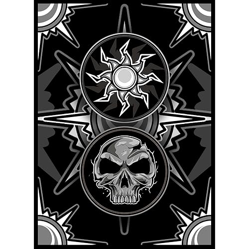 (White Black) - 100ct Matte TCG/MTG Card Art Sleeves by Ai Armor - (Black/White)