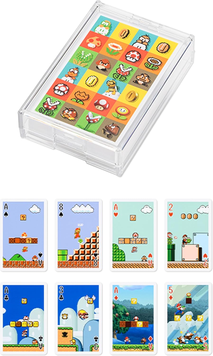 Nintendo Super Mario Game Stage Playing Cards