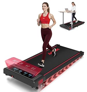 Walking Pad with 10% Incline Treadmills for Home, 4 in 1 6.2MPH Walking Pad Under Desk Treadmill with Full Screen LED Display, 2.75HP Brushless Drive, 12 HIIT Programs, 350 LBS Weight Capacity - Amazon product rated Grade A