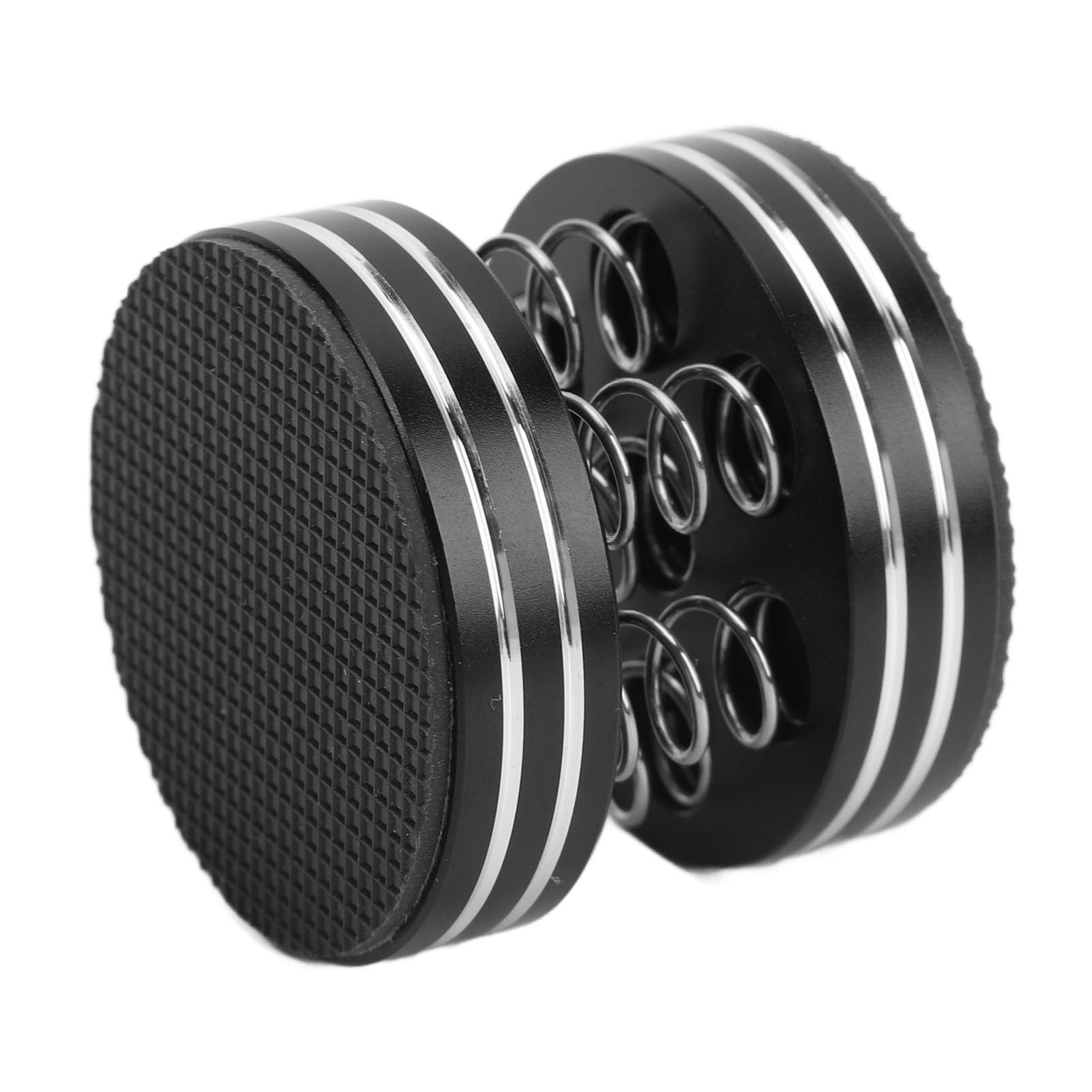 Cryfokt Piedini Isolanti per Altoparlanti Design Ammortizzante per Amplificatore Giradischi Subwoofer Set di 4 Resistenti Gomme in Lega di Alluminio (BLACK)