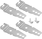 4pcs Dishwasher Mounting Bracket, Adjustable Under Counter Dishwasher Clips Universal 8269145 Dishwasher Bracket with Screws Compatible with GE Samsung LG Whirlpool Ken-More