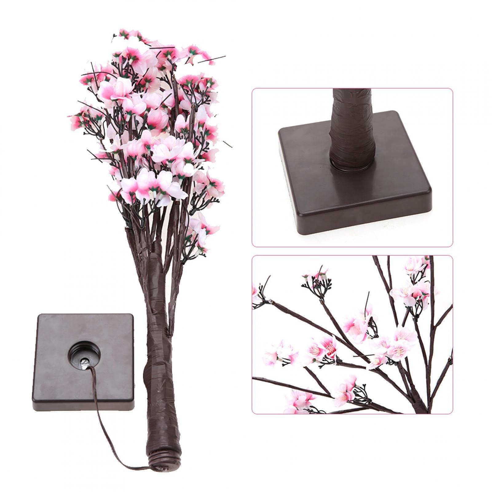 Luces LED de Rama de Árbol para Pared 1.2 m 48 LEDs Luces de Flor de