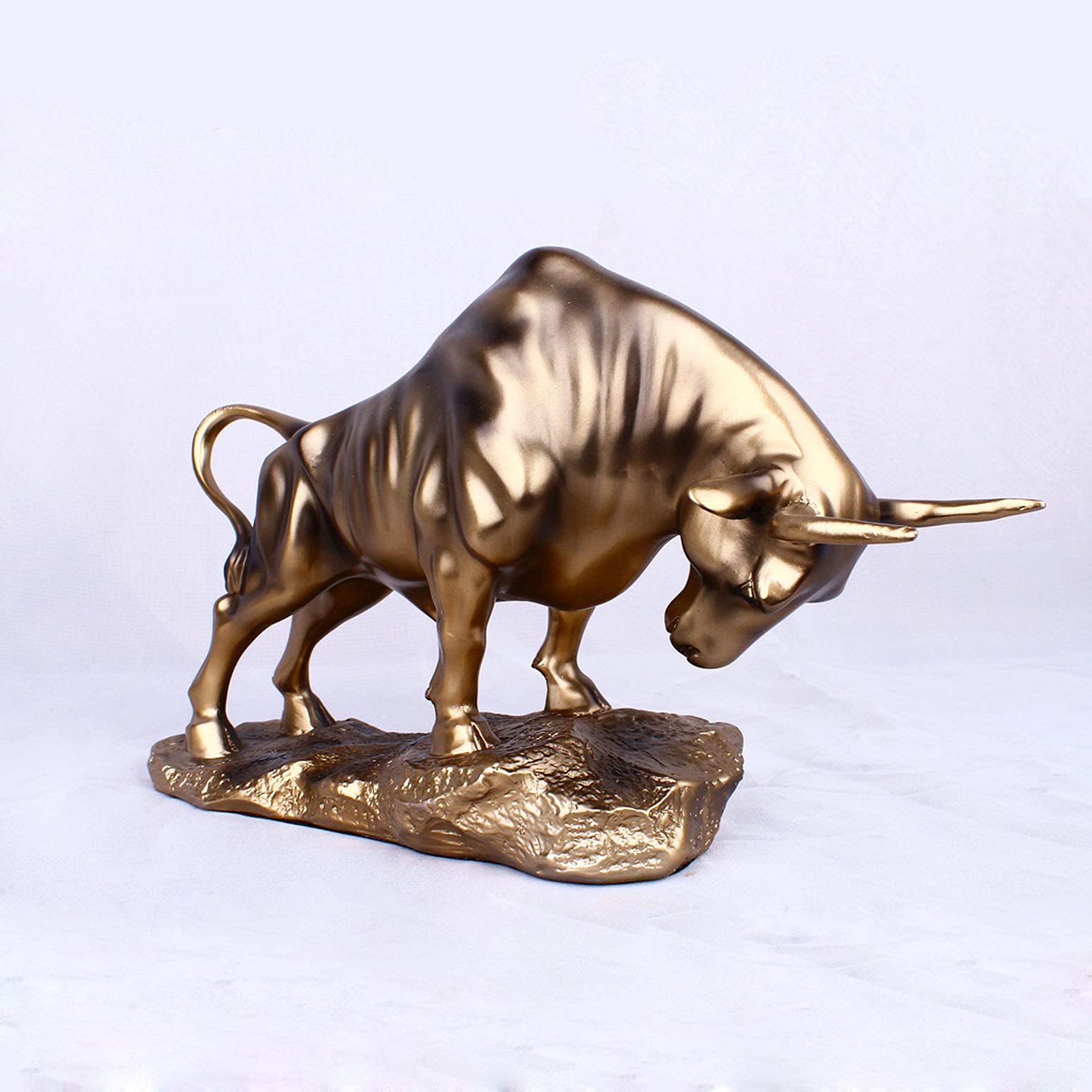 Stier figur deko,Bulle figur statue deko,Abstrakte Tier Skulptur, Stier skulptur Harz Dekoration Tier Skulptur, Repräsentiert viel Glück der Karriere und Reichtum,für Home Office Schreibtisch Dekor