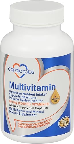 Multivitamínico - Suplementos para el corazón y la inmunidad para hombres y mujeres, multivitamínico para hombres y mujeres, con minerales complejo