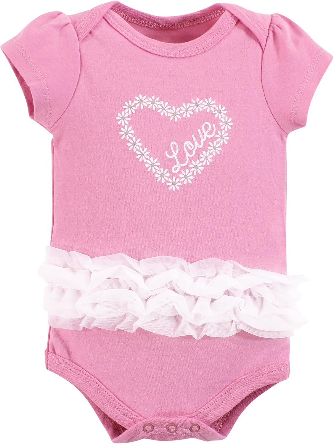 Hudson Baby Baby Girls' 3pc Cotton Bodysuits image 3