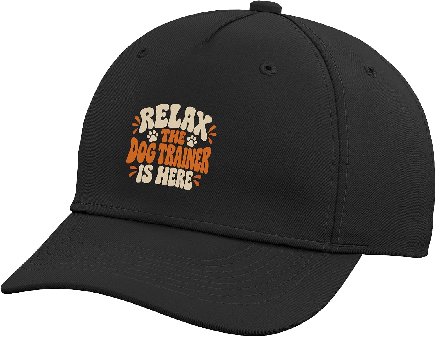 Relax The Dog Trainer is Here Funny Dogs Humor Training Pet Adjustable Baseball Hat
